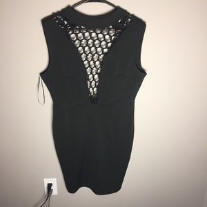Fashion Nova Black Sexy Dress Size Large